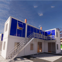 2 story prefabricated hotel flat pack house